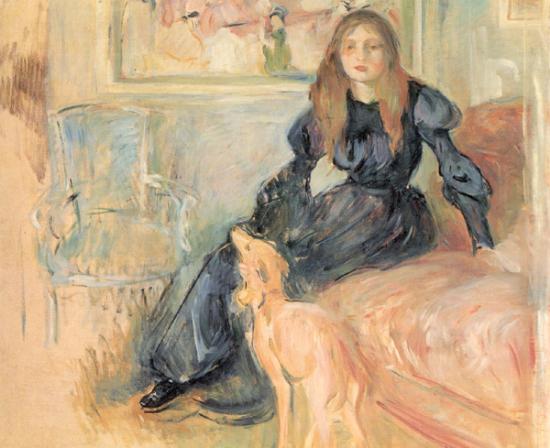 Berthe Morisot Julie Manet and her Greyhound, Laertes oil painting picture